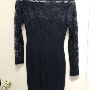 H&M Black Bodycon Lace Dress